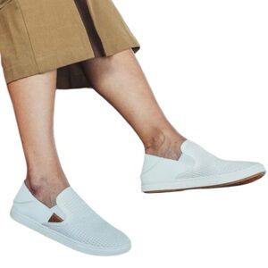 OluKai Pehuea Women’s Slip-On Shoes Size 8.5 Black Mesh Comfort Sneakers